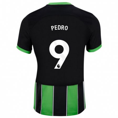 Kandiny Kinder João Pedro #9 Schwarz Grün Auswärtstrikot Trikot 2023/24 T-Shirt