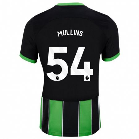 Kandiny Kinder Jamie Mullins #54 Schwarz Grün Auswärtstrikot Trikot 2023/24 T-Shirt