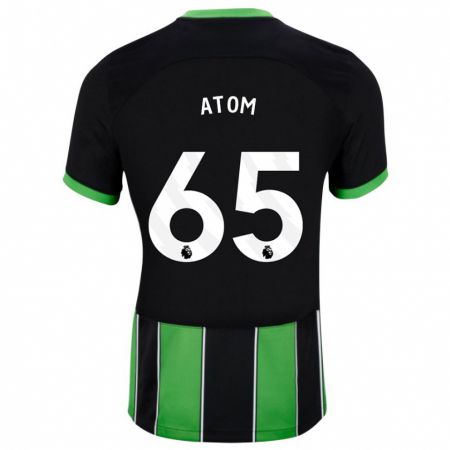 Kandiny Kinder Noel Atom #65 Schwarz Grün Auswärtstrikot Trikot 2023/24 T-Shirt
