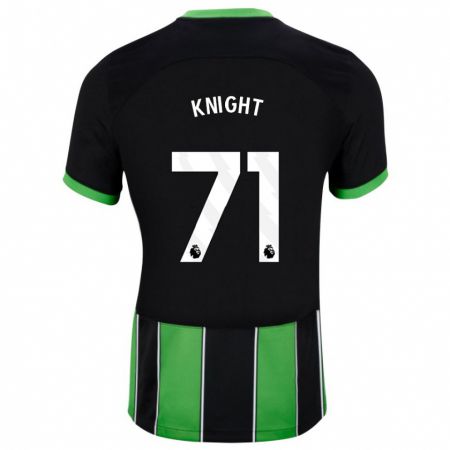 Kandiny Kinder Joe Knight #71 Schwarz Grün Auswärtstrikot Trikot 2023/24 T-Shirt