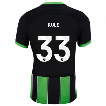 Kandiny Kinder Charlize Jayde Rule #33 Schwarz Grün Auswärtstrikot Trikot 2023/24 T-Shirt