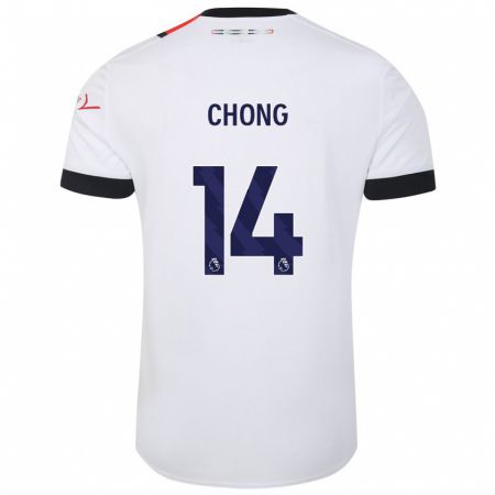 Kandiny Kinder Tahith Chong #14 Weiß Auswärtstrikot Trikot 2023/24 T-Shirt