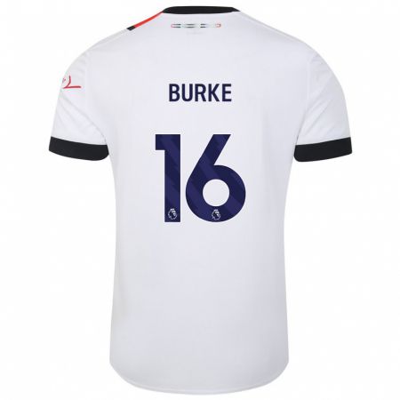 Kandiny Kinder Reece Burke #16 Weiß Auswärtstrikot Trikot 2023/24 T-Shirt