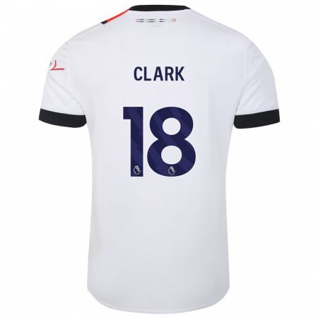 Kandiny Kinder Jordan Clark #18 Weiß Auswärtstrikot Trikot 2023/24 T-Shirt