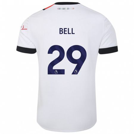Kandiny Kinder Amari'i Bell #29 Weiß Auswärtstrikot Trikot 2023/24 T-Shirt