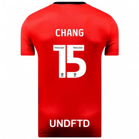 Kandiny Kinder Alfie Chang #15 Rot Auswärtstrikot Trikot 2023/24 T-Shirt