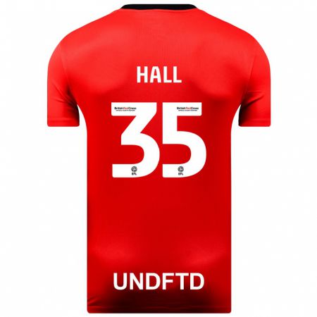 Kandiny Kinder George Hall #35 Rot Auswärtstrikot Trikot 2023/24 T-Shirt