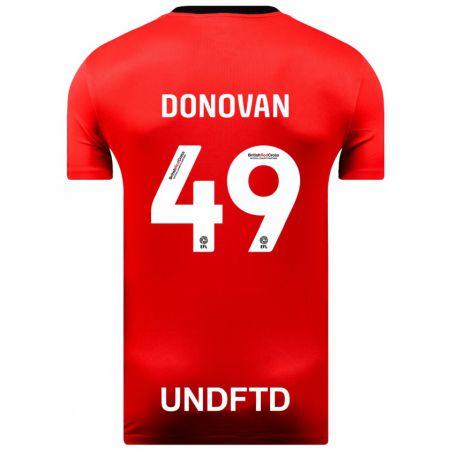 Kandiny Kinder Romelle Donovan #49 Rot Auswärtstrikot Trikot 2023/24 T-Shirt