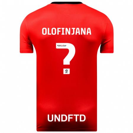 Kandiny Kinder Femi Olofinjana #0 Rot Auswärtstrikot Trikot 2023/24 T-Shirt