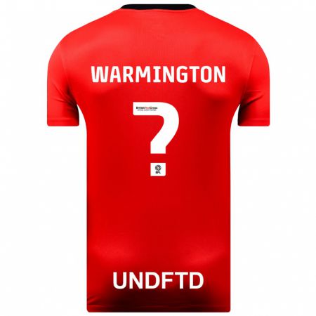 Kandiny Kinder Tyrese Warmington #0 Rot Auswärtstrikot Trikot 2023/24 T-Shirt