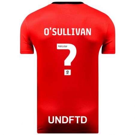 Kandiny Kinder William O'sullivan #0 Rot Auswärtstrikot Trikot 2023/24 T-Shirt