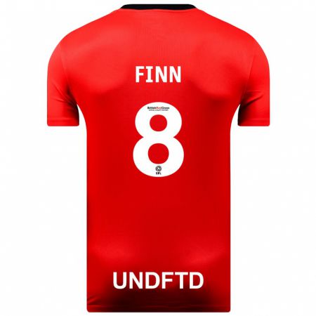 Kandiny Kinder Jamie Finn #8 Rot Auswärtstrikot Trikot 2023/24 T-Shirt