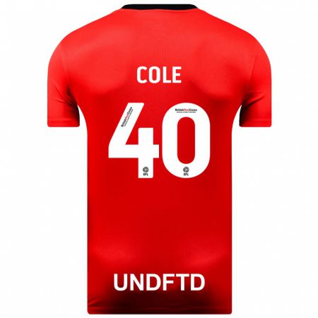 Kandiny Kinder Delphi Cole #40 Rot Auswärtstrikot Trikot 2023/24 T-Shirt