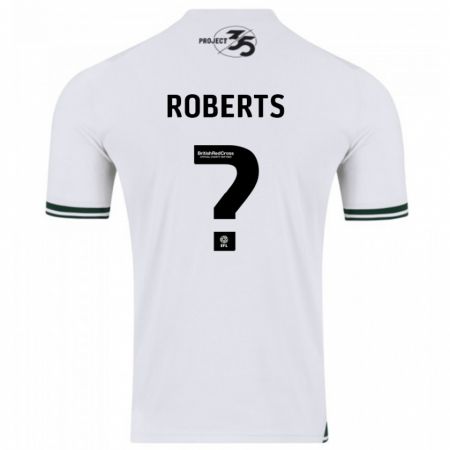 Kandiny Kinder Caleb Roberts #0 Weiß Auswärtstrikot Trikot 2023/24 T-Shirt