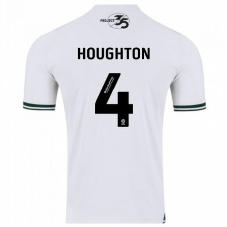 Kandiny Kinder Jordan Houghton #4 Weiß Auswärtstrikot Trikot 2023/24 T-Shirt