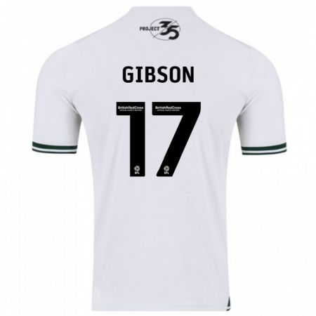 Kandiny Kinder Lewis Gibson #17 Weiß Auswärtstrikot Trikot 2023/24 T-Shirt