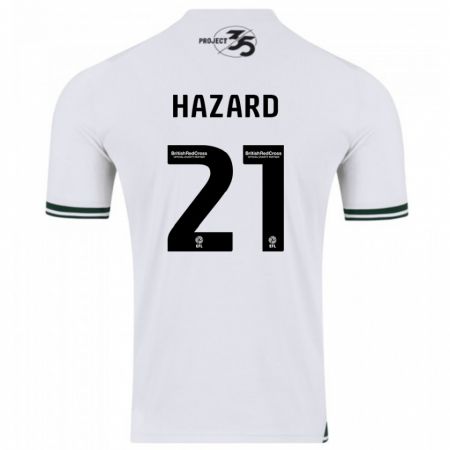 Kandiny Kinder Conor Hazard #21 Weiß Auswärtstrikot Trikot 2023/24 T-Shirt
