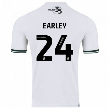 Kandiny Kinder Saxon Earley #24 Weiß Auswärtstrikot Trikot 2023/24 T-Shirt
