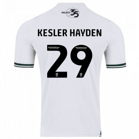 Kandiny Kinder Kaine Kesler-Hayden #29 Weiß Auswärtstrikot Trikot 2023/24 T-Shirt