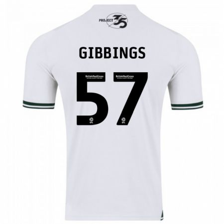 Kandiny Kinder Cole Gibbings #57 Weiß Auswärtstrikot Trikot 2023/24 T-Shirt