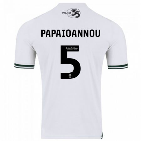 Kandiny Kinder Panagiota Papaioannou #5 Weiß Auswärtstrikot Trikot 2023/24 T-Shirt