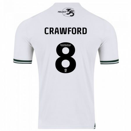 Kandiny Kinder Imy Crawford #8 Weiß Auswärtstrikot Trikot 2023/24 T-Shirt
