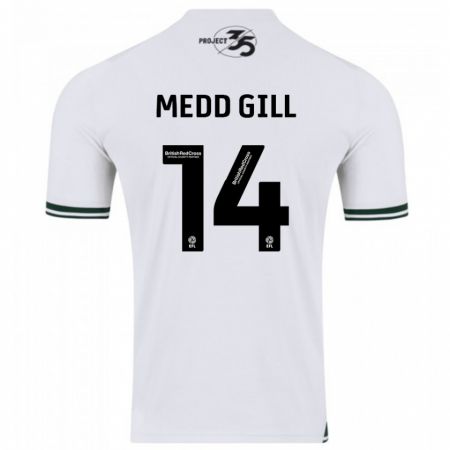 Kandiny Kinder Tamsin Medd-Gill #14 Weiß Auswärtstrikot Trikot 2023/24 T-Shirt