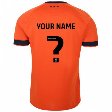 Kandiny Kinder Ihren Namen #0 Orangefarben Auswärtstrikot Trikot 2023/24 T-Shirt