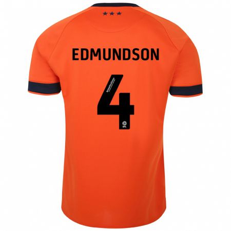 Kandiny Kinder George Edmundson #4 Orangefarben Auswärtstrikot Trikot 2023/24 T-Shirt