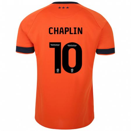 Kandiny Kinder Conor Chaplin #10 Orangefarben Auswärtstrikot Trikot 2023/24 T-Shirt