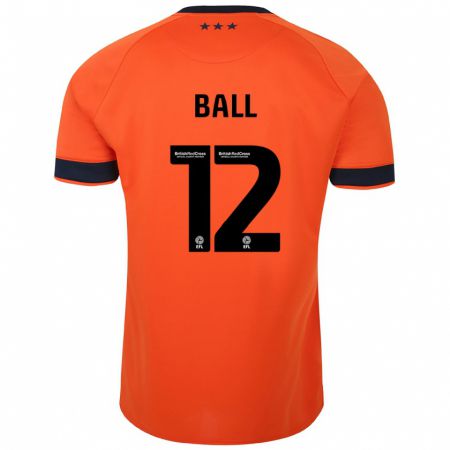 Kandiny Kinder Dominic Ball #12 Orangefarben Auswärtstrikot Trikot 2023/24 T-Shirt