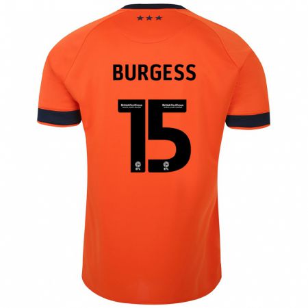 Kandiny Kinder Cameron Burgess #15 Orangefarben Auswärtstrikot Trikot 2023/24 T-Shirt