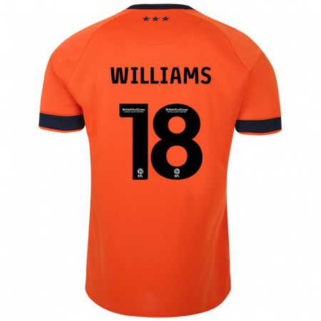 Kandiny Kinder Brandon Williams #18 Orangefarben Auswärtstrikot Trikot 2023/24 T-Shirt