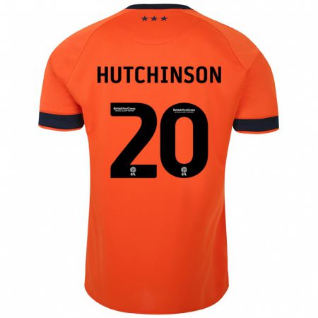 Kandiny Kinder Omari Hutchinson #20 Orangefarben Auswärtstrikot Trikot 2023/24 T-Shirt