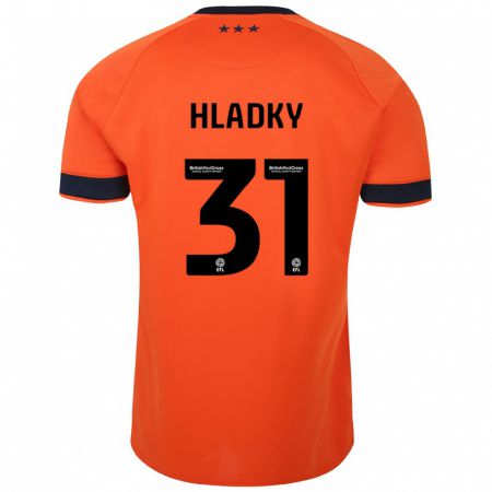 Kandiny Kinder Vaclav Hladky #31 Orangefarben Auswärtstrikot Trikot 2023/24 T-Shirt