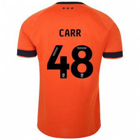 Kandiny Kinder Ryan Carr #48 Orangefarben Auswärtstrikot Trikot 2023/24 T-Shirt