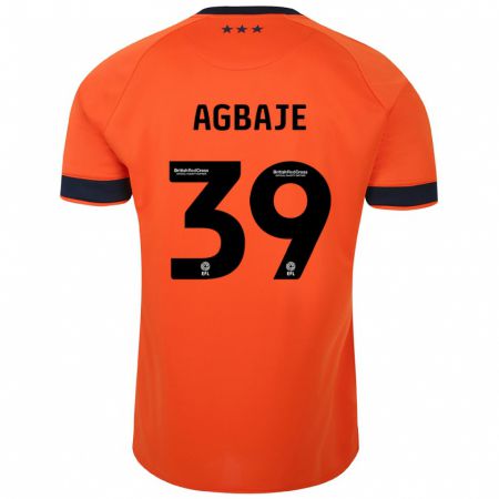 Kandiny Kinder Edwin Agbaje #39 Orangefarben Auswärtstrikot Trikot 2023/24 T-Shirt
