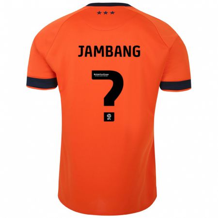 Kandiny Kinder Ayyuba Jambang #0 Orangefarben Auswärtstrikot Trikot 2023/24 T-Shirt