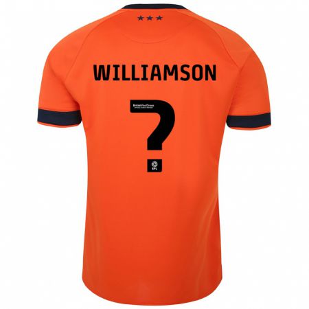 Kandiny Kinder Woody Williamson #0 Orangefarben Auswärtstrikot Trikot 2023/24 T-Shirt