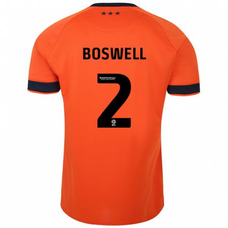 Kandiny Kinder Maria Boswell #2 Orangefarben Auswärtstrikot Trikot 2023/24 T-Shirt