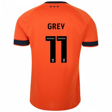 Kandiny Kinder Anna Grey #11 Orangefarben Auswärtstrikot Trikot 2023/24 T-Shirt