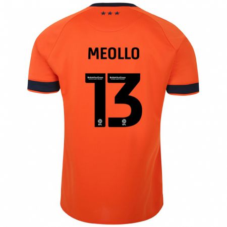 Kandiny Kinder Nina Meollo #13 Orangefarben Auswärtstrikot Trikot 2023/24 T-Shirt