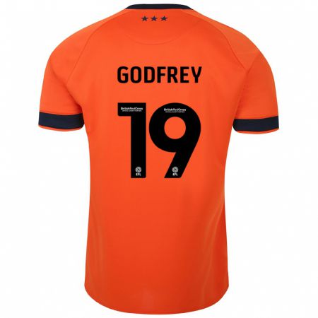 Kandiny Kinder Freya Godfrey #19 Orangefarben Auswärtstrikot Trikot 2023/24 T-Shirt