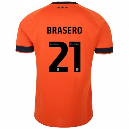 Kandiny Kinder Sarah Brasero-Carreira #21 Orangefarben Auswärtstrikot Trikot 2023/24 T-Shirt