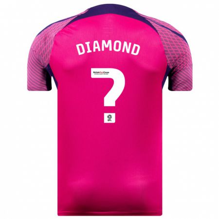 Kandiny Kinder Jack Diamond #0 Lila Auswärtstrikot Trikot 2023/24 T-Shirt