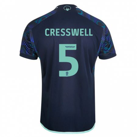 Kandiny Kinder Charlie Cresswell #5 Blau Auswärtstrikot Trikot 2023/24 T-Shirt
