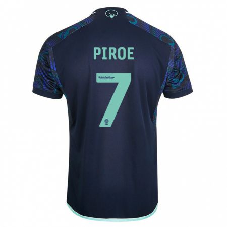 Kandiny Kinder Joël Piroe #7 Blau Auswärtstrikot Trikot 2023/24 T-Shirt