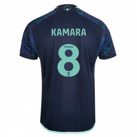 Kandiny Kinder Glen Kamara #8 Blau Auswärtstrikot Trikot 2023/24 T-Shirt