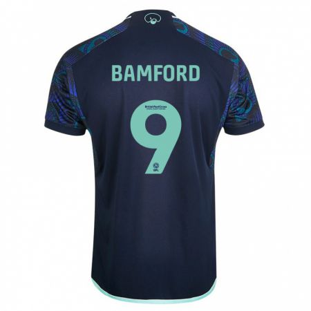 Kandiny Kinder Patrick Bamford #9 Blau Auswärtstrikot Trikot 2023/24 T-Shirt