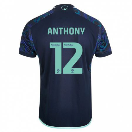 Kandiny Kinder Jaidon Anthony #12 Blau Auswärtstrikot Trikot 2023/24 T-Shirt